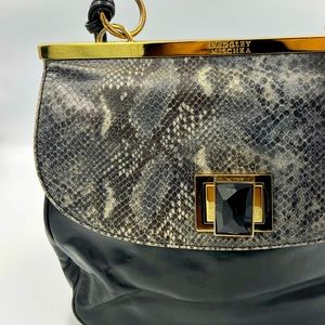 Badgley Mischka: Leather handbag